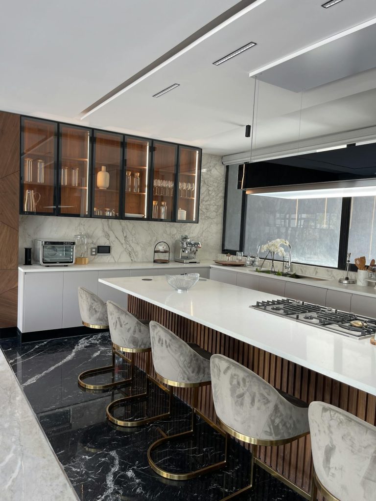 Contemporary home interior featuring GI steel furnishings.