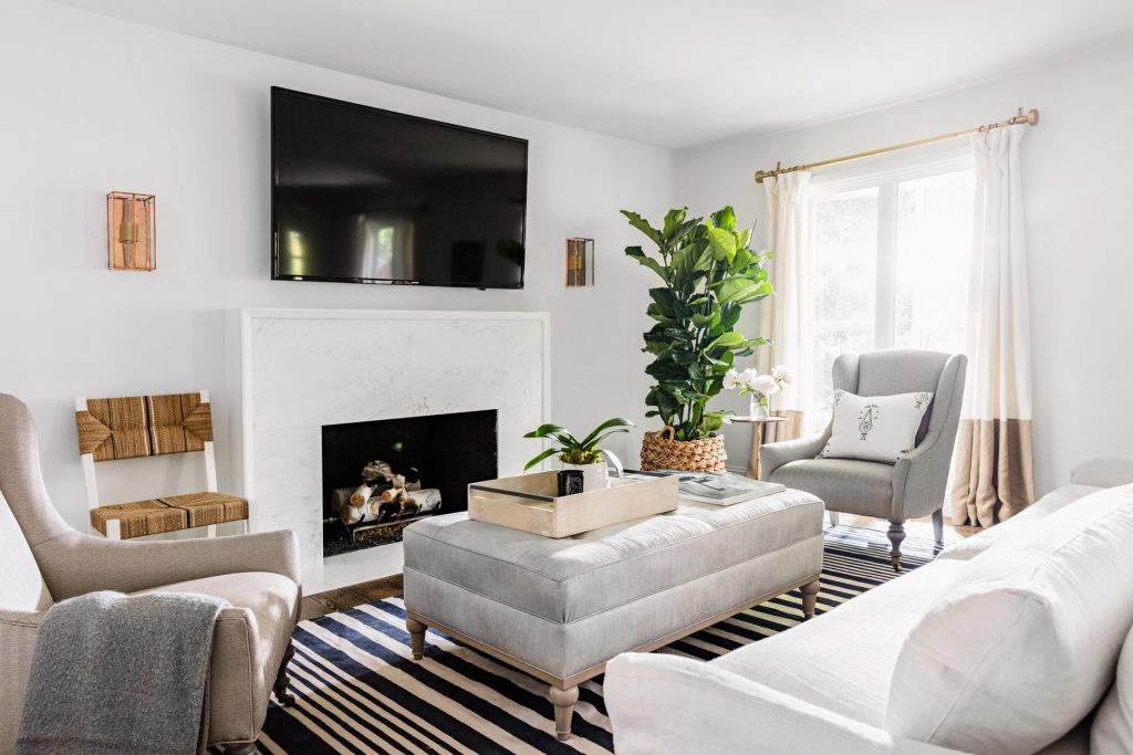 furniture arrangement living dining separation