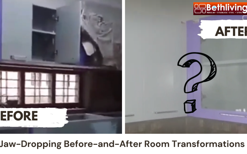 Modern black and white photo collage - Before and After