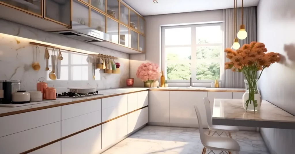 Modern hygienic kitchen design with Bethliving products
