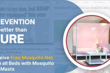 Bed with Mosquito Net Canopy - Protect your family from mosquitoes with Bethliving's innovative scheme