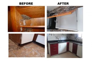 Kitchen before and after transformation showcasing modern design Bethliving