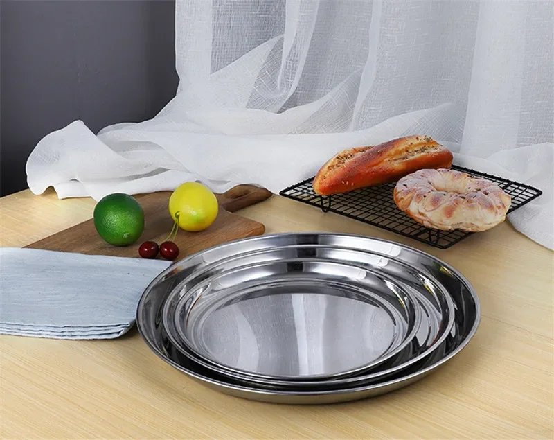 Indian Dining Table with Steel Plates