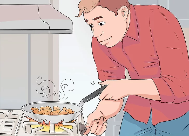 Watching cooking to prevent kitchen fires