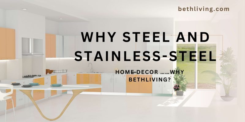 Steel home decoration elements from BethLiving